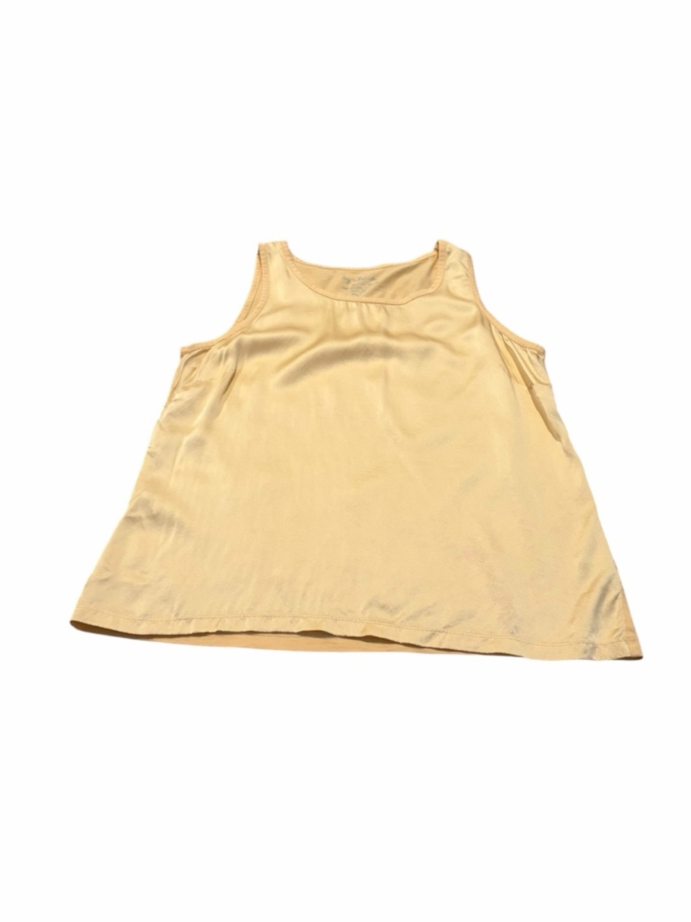 CHICO’S yellow silk front tank